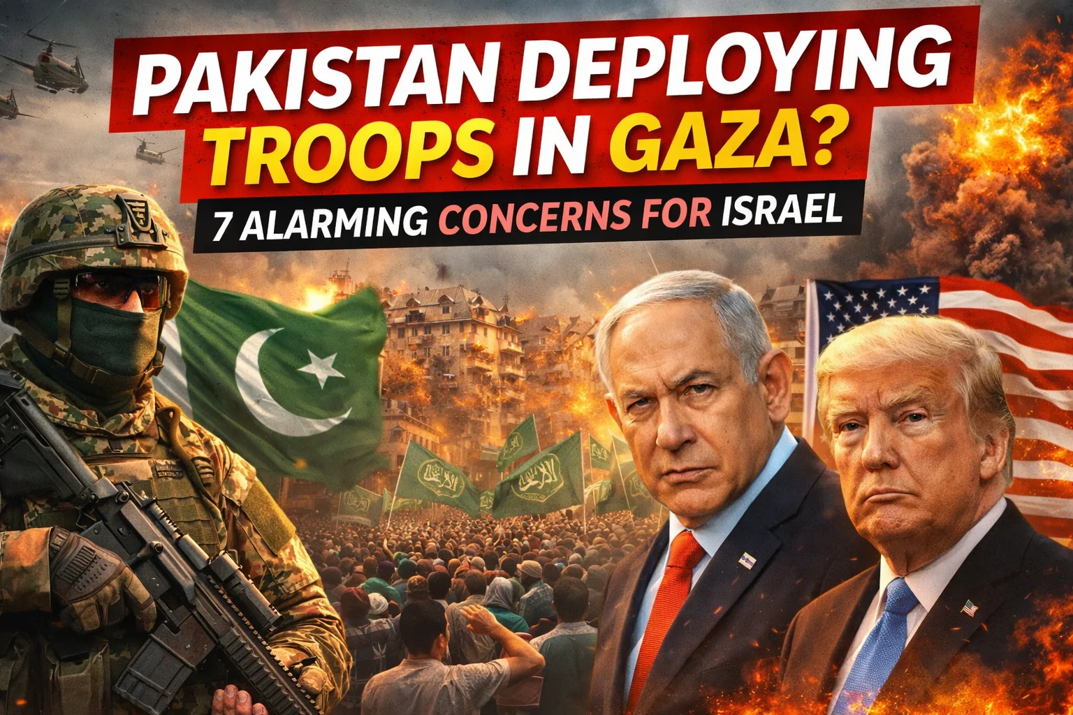 Pakistan army deployment in Gaza
