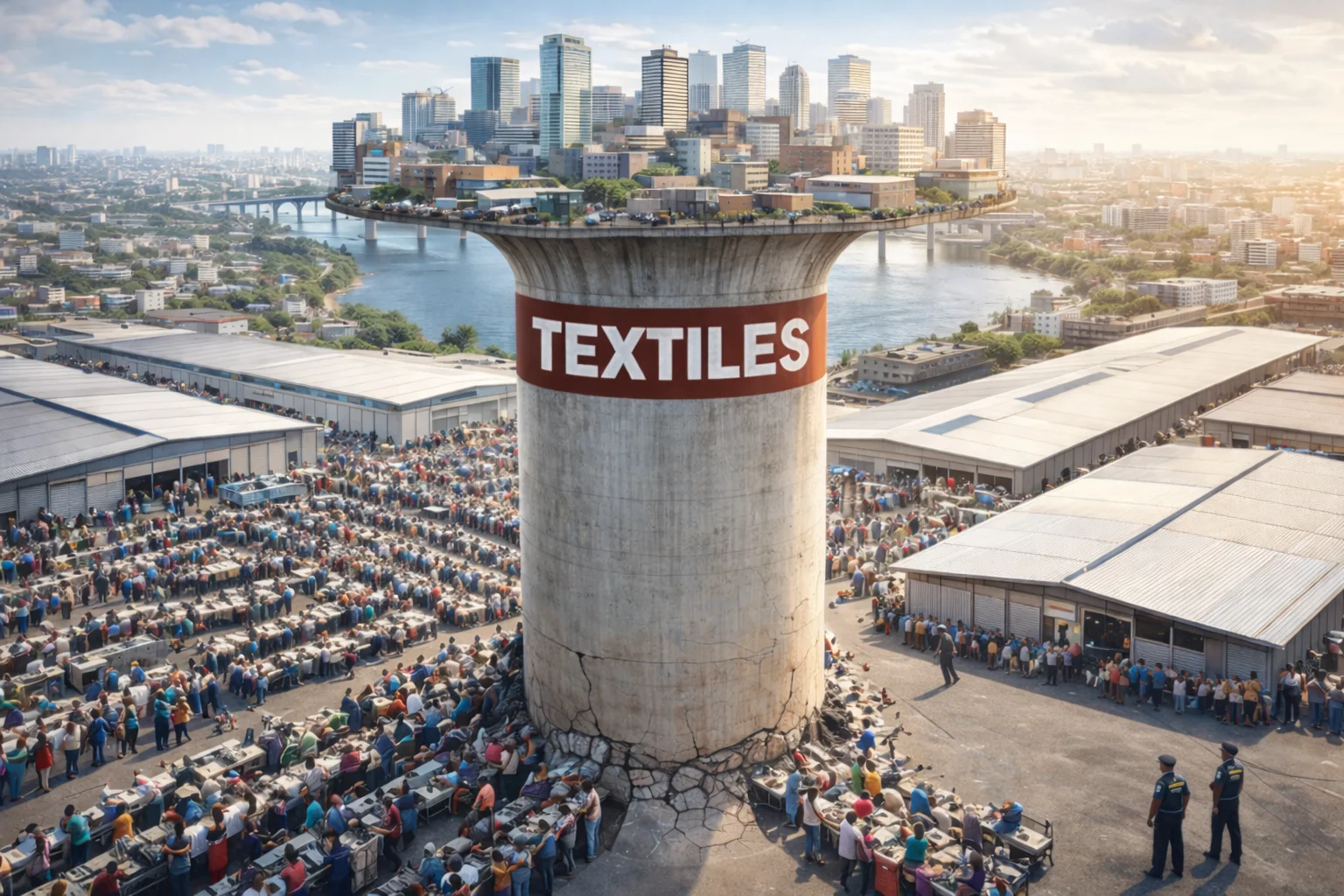 Bangladesh textile industry supporting the economy and showing fragility as tariff pressure increases