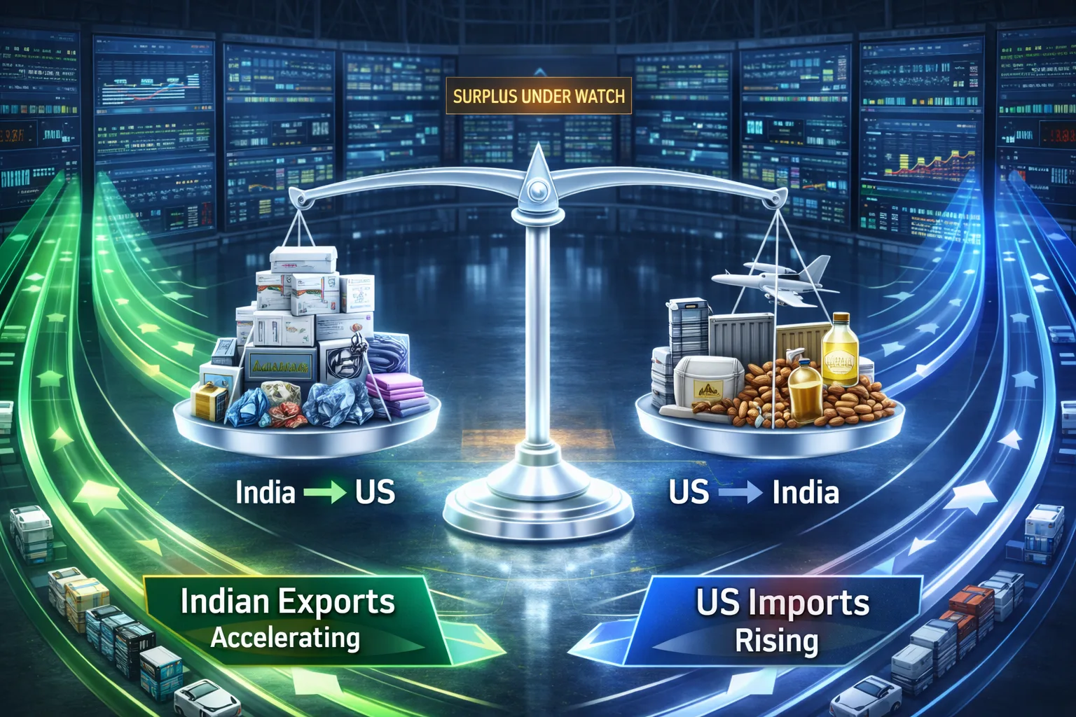 Can India keep its trade surplus with the US India US 18 percent tariff agreement creating pressure between rising Indian exports and increasing US imports