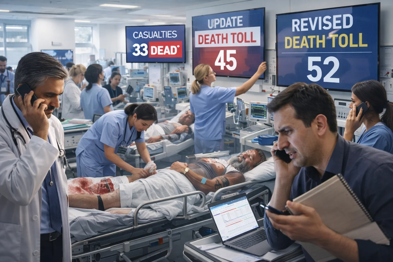 Conflicting Death Toll Numbers — Why They Keep Rising Islamabad hospital emergency ward as casualties from the Islamabad mosque blast are treated and death toll numbers are updated