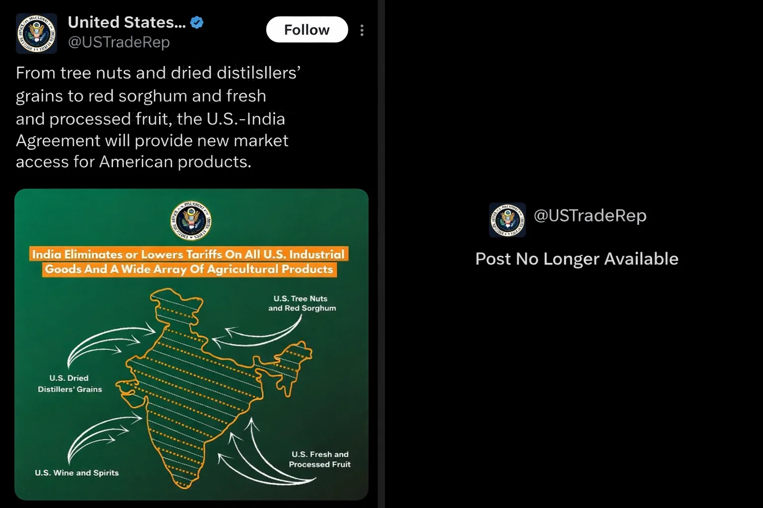 Introduction The Day a Map Sparked Celebration Image showing official US post with full India map later deleted highlighting Aksai Chin and PoK issue