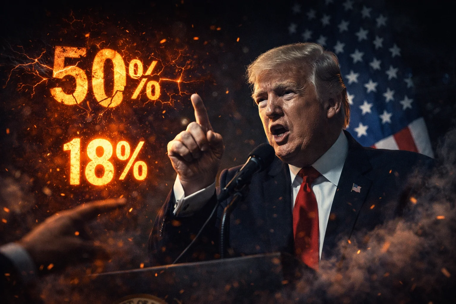 Donald Trump announces surprise reduction of US tariffs on Indian goods from 50 percent to 18 percent