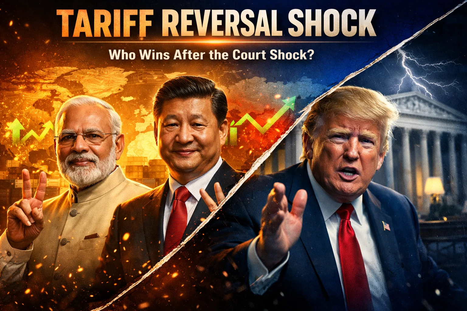 India and China as winners after Trump tariff reversal impact following US Supreme Court setback