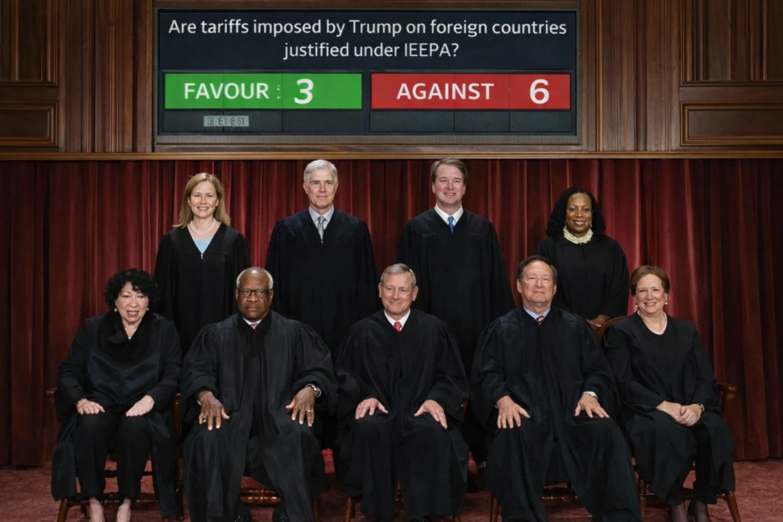 US Supreme Court 6-3 ruling blocks Donald Trump tariffs under IEEPA, reshaping global trade policy and legal authority on international tariffs