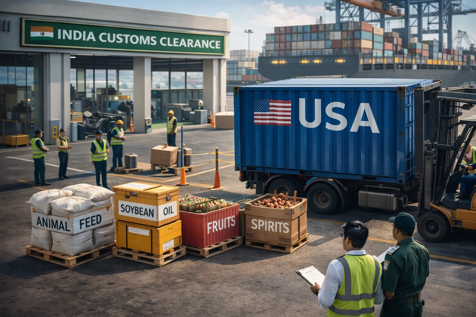 What the US actually got India US 18 percent tariff agreement showing controlled US access to Indian market for animal feed soybean oil and fruits