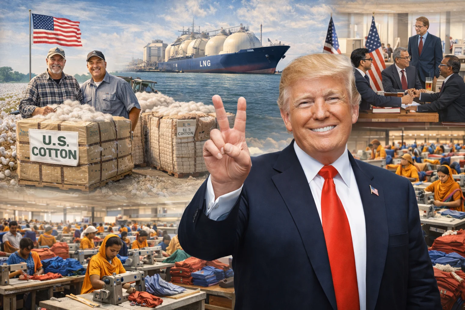 United States emerging as the biggest winner of the Bangladesh US textile deal through cotton exports energy sales and expanded corporate access