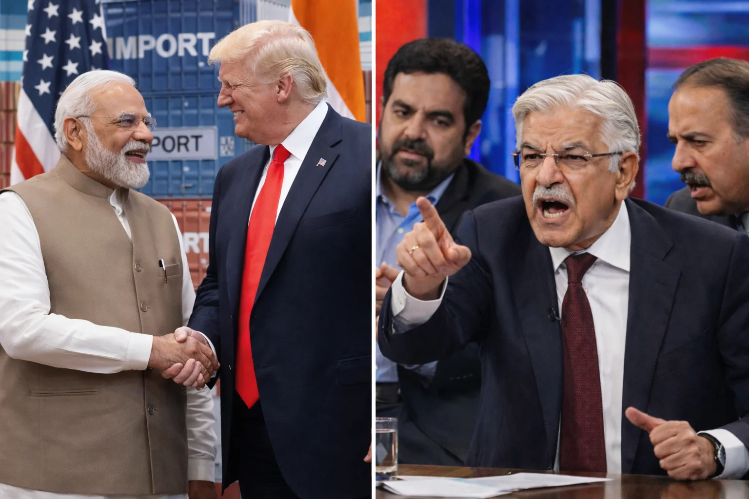 India US trade deal contrasted with Pakistan debate following Khawaja Asif toilet paper statement criticizing US support