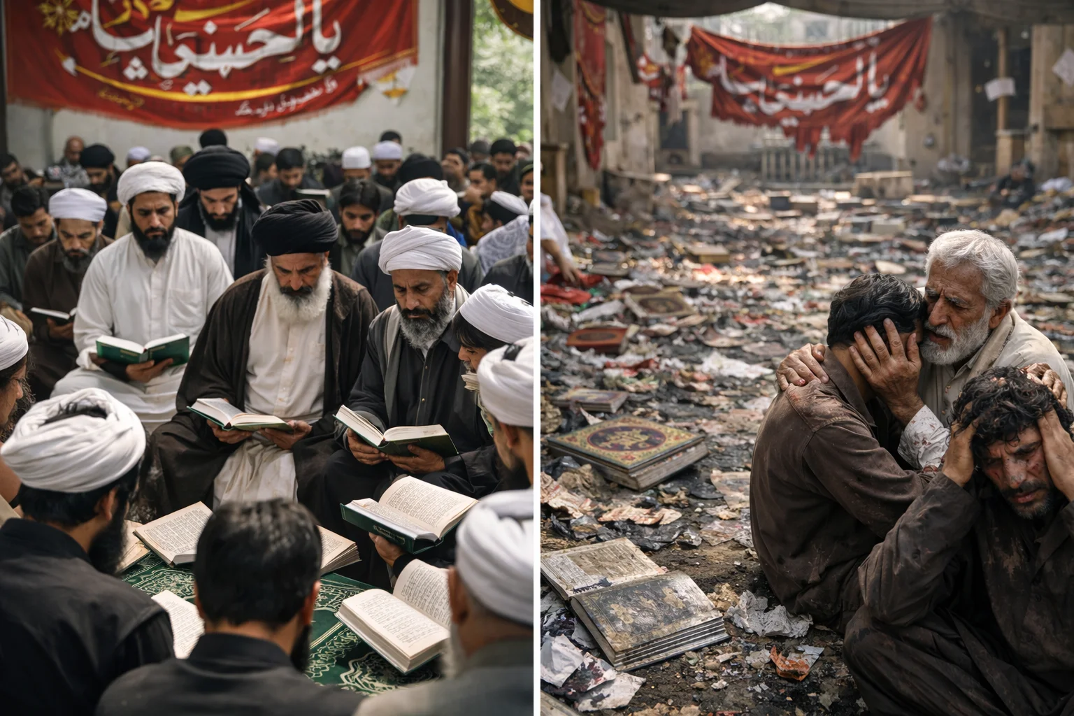 Why Shia Mosques Are Targeted Again and Again Shia religious site or mosque damaged after the Islamabad mosque blast showing sectarian targeting and impact on worshippers