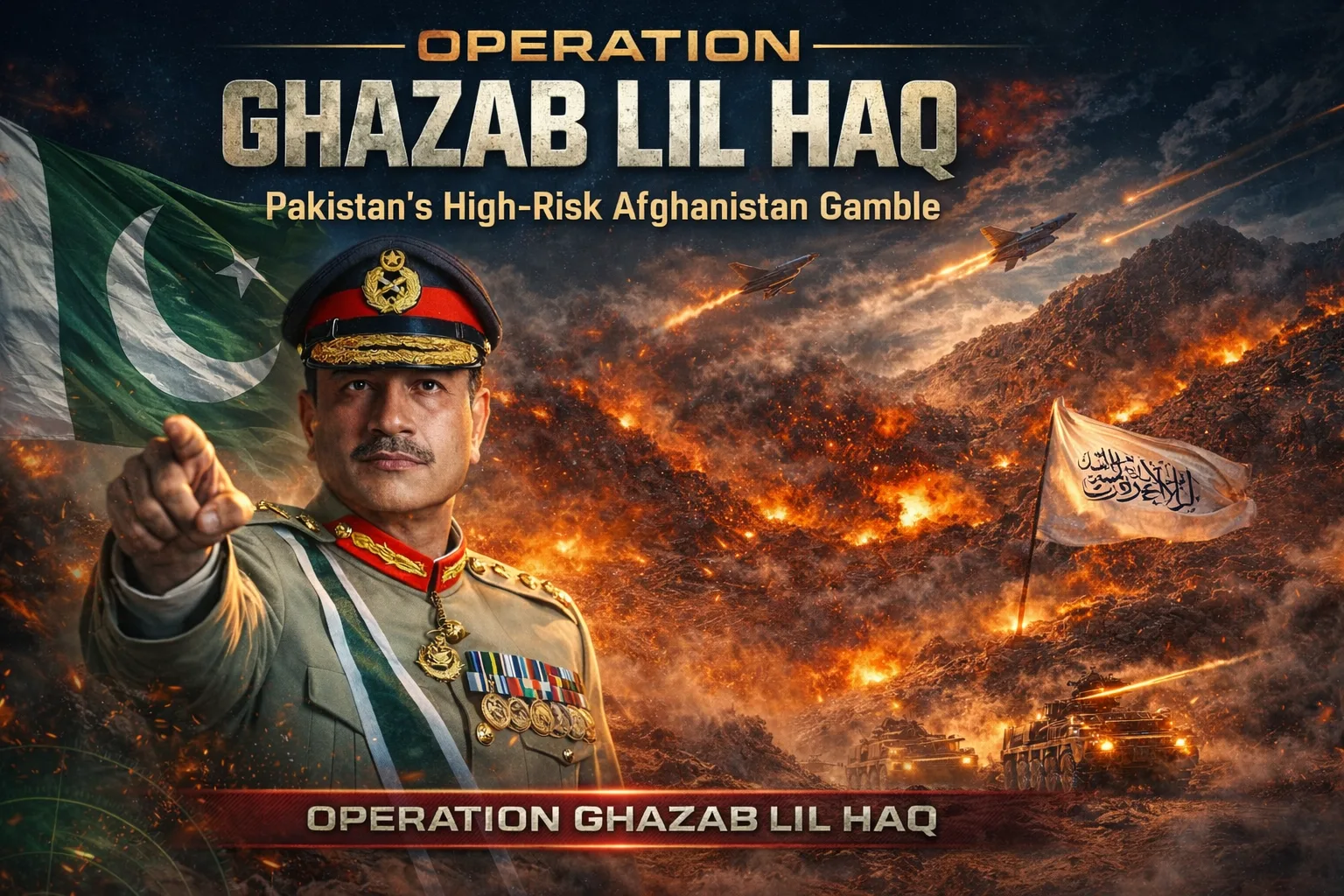 Operation Ghazab lil Haq military operation visual showing Pakistan Afghanistan conflict escalation