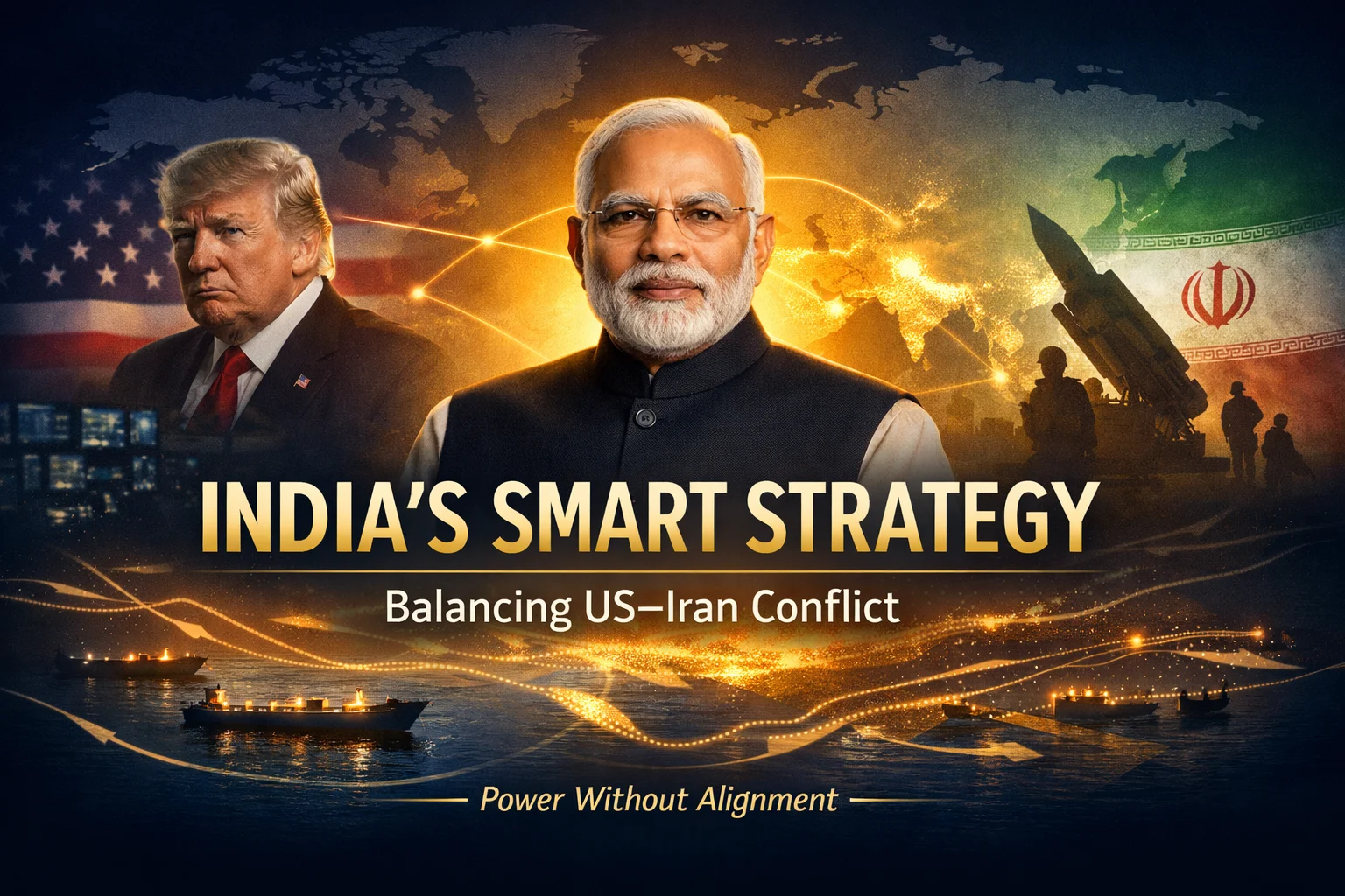 India role in US Iran conflict showing India's diplomatic strategy balancing United States and Iran with strategic autonomy and global leadership