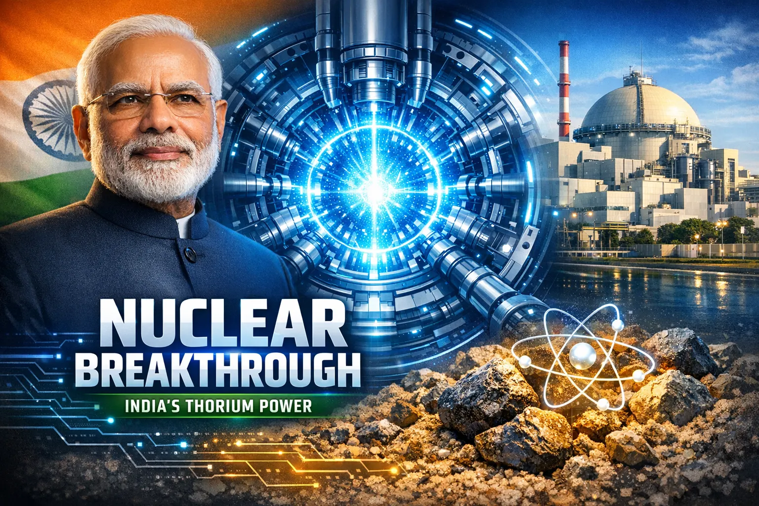 India fast breeder reactor at Kalpakkam shows nuclear breakthrough enabling thorium-based energy and long term energy independence