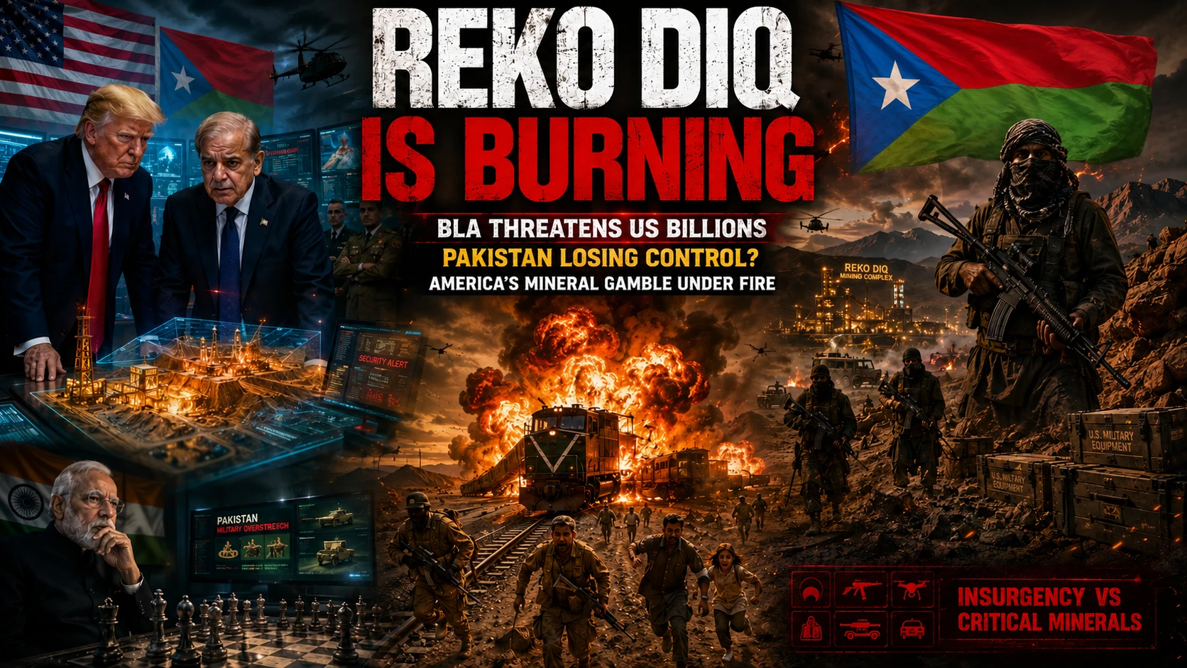 US investment in Reko Diq under severe threat from the escalating BLA insurgency and regional security collapse in Balochistan