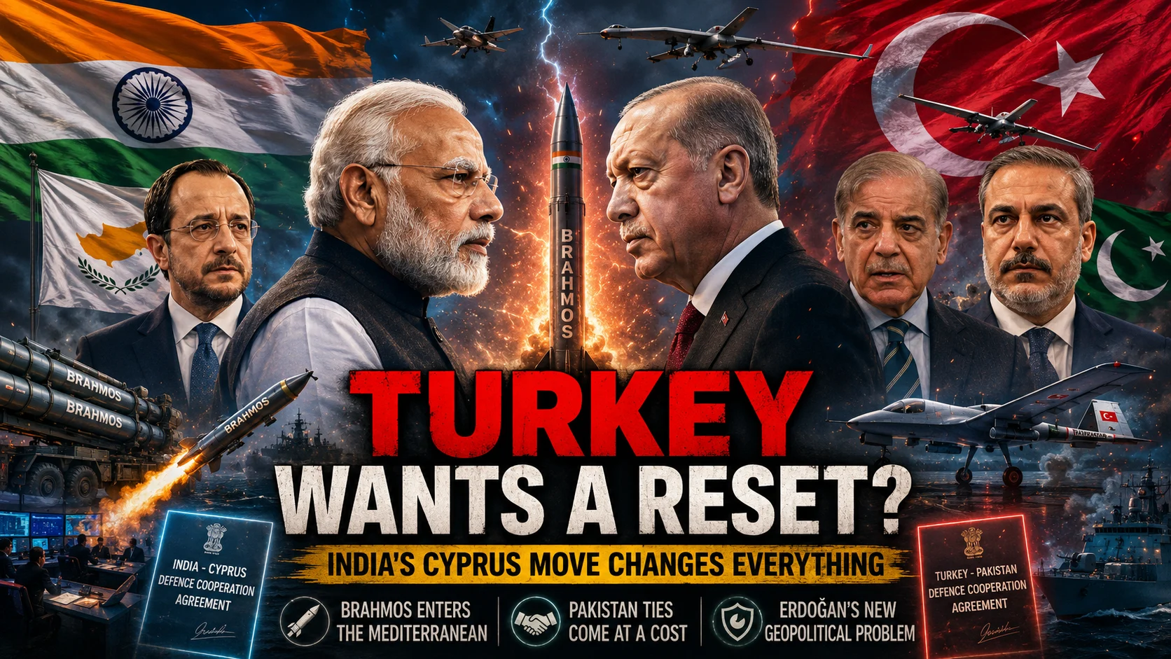 Turkey Foreign Minister statement on India ties and the Cyprus BrahMos Mediterranean defense roadmap